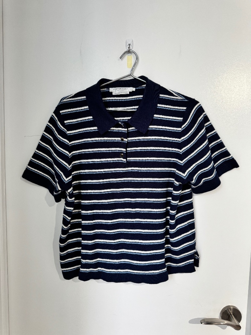 Simons boxy polo shirt - XL